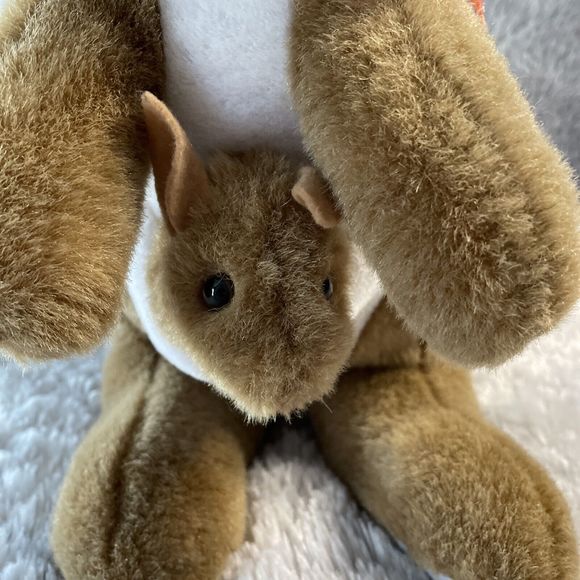 Corroboree Australia Kangaroo Plush Toy With Joey In Pouch Soft Stuffed Animal - Picture 7 of 16
